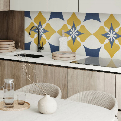 Wandbekleding vinyl Harmonie van bloemen in een symmetrische stijl