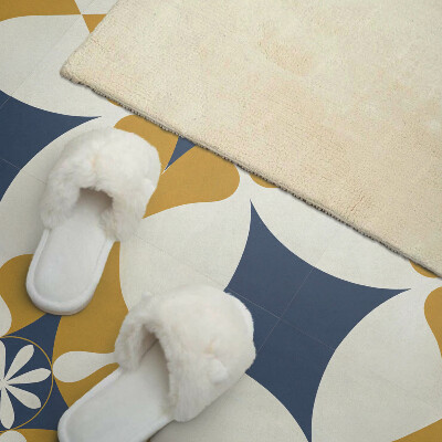 Wandbekleding vinyl Harmonie van bloemen in een symmetrische stijl