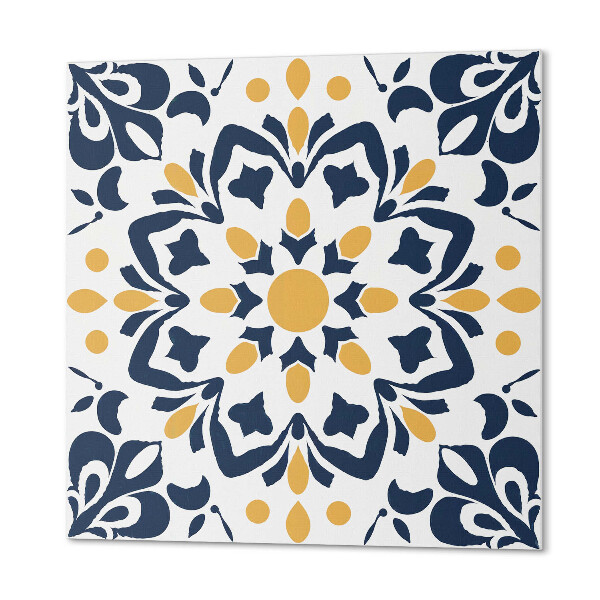 Wandbekleding vinyl Bloemeninspiraties in mandala -ontwerp