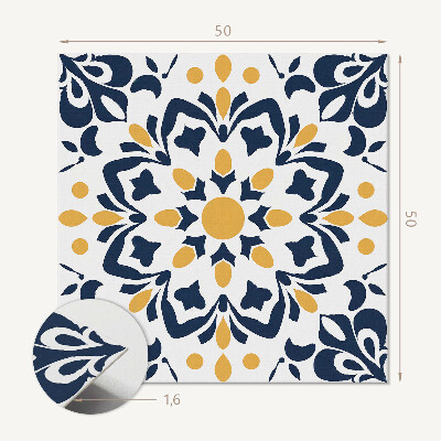 Wandbekleding vinyl Bloemeninspiraties in mandala -ontwerp