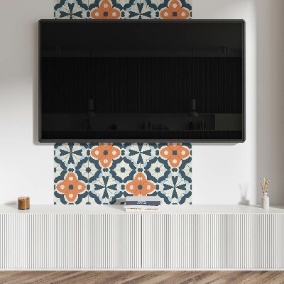 Pvc wandpaneel Tegelontwerp met bloemen