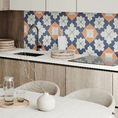 Vinyl wandbekleding Bloemen in een moderne geometrische stijl