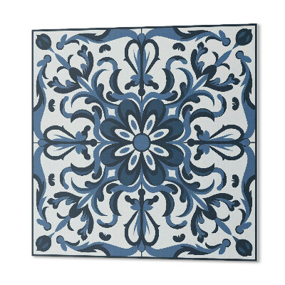 Wandbekleding vinyl Decoratieve bloemen met verfijnde patronen