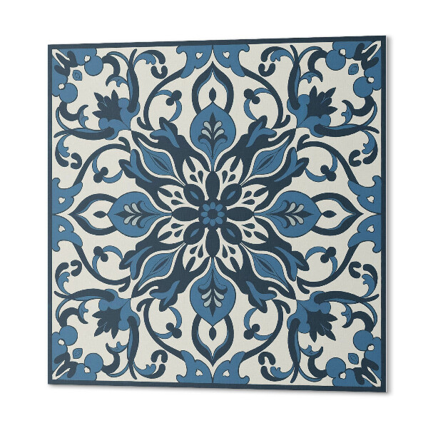 Vinyl wandbekleding Bloemenpatroon met bladeren