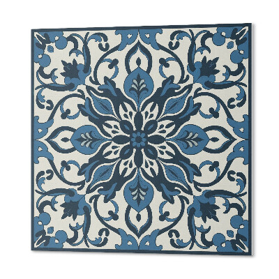 Vinyl wandbekleding Bloemenpatroon met bladeren