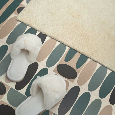 Wandbekleding vinyl Stijlvolle ovale patronen in een moderne uitvoering