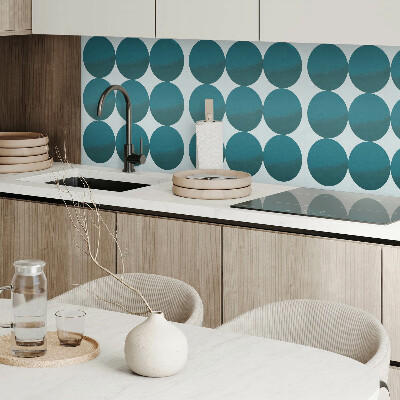 Pvc wandpaneel Harmonie van vormen in een raster van cirkels