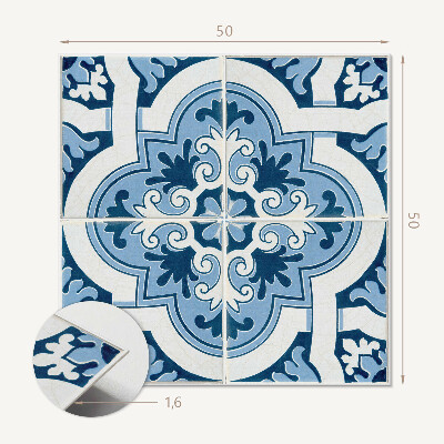 Vinyl wandbekleding Stijlvolle tegels met ingewikkelde ornamenten