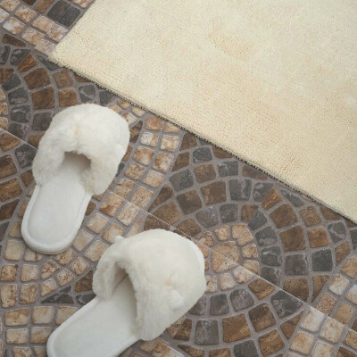 Wandbekleding vinyl Mozaïekpatroon met geweven details