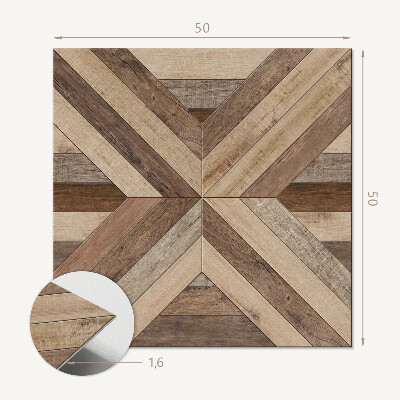 Vinyl wandbekleding Gestileerde panelen in een houten patroon