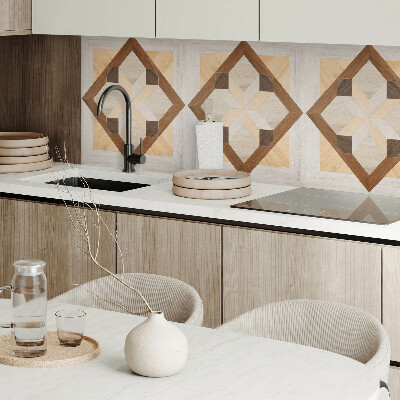 Pvc wandpaneel Vierkant patroon met geometrische lijnen