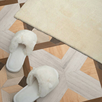 Pvc wandpaneel Vierkant patroon met geometrische lijnen