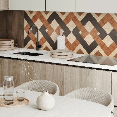 Pvc wandpaneel Geometrisch houtpatroon