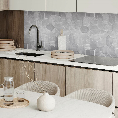 Vinyl wandbekleding Geometrisch mozaïek in een hexagonale opstelling