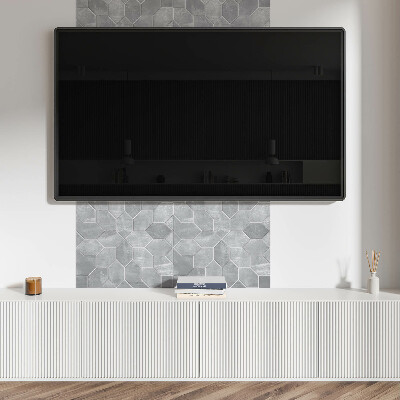 Vinyl wandbekleding Geometrisch mozaïek in een hexagonale opstelling