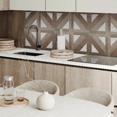 Pvc wandpaneel Hout- en betonpatronen in harmonie