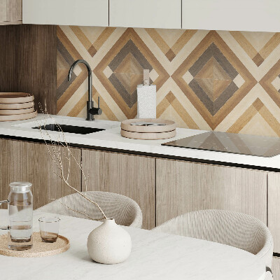 Wandbekleding vinyl Geruit patroon in geometrische stijl