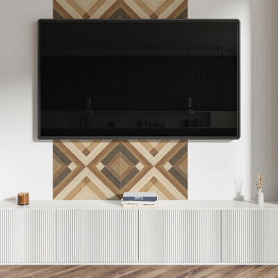 Wandbekleding vinyl Geruit patroon in geometrische stijl