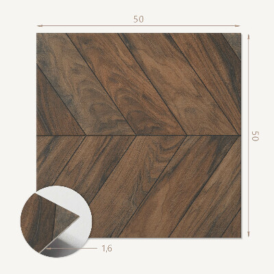 Pvc wandpaneel Visgraatmotief van houten planken