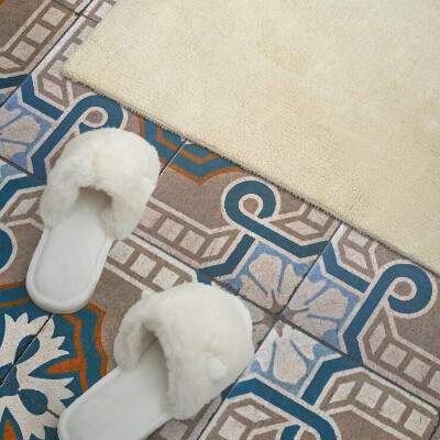 Vinyl wandbekleding Decoratieve ornamenten in een mozaïekbenadering