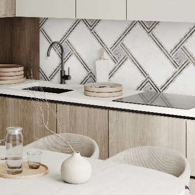 Wandbekleding vinyl Geometrie in dynamische lijnen