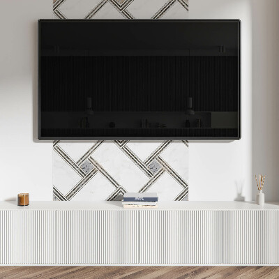 Wandbekleding vinyl Geometrie in dynamische lijnen