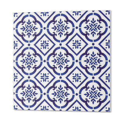 Wandbekleding vinyl Decoratief tegelpatroon met ornamenten