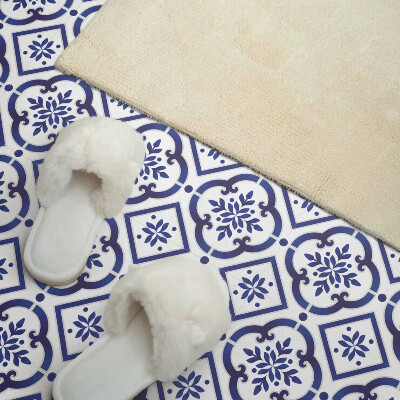 Wandbekleding vinyl Decoratief tegelpatroon met ornamenten