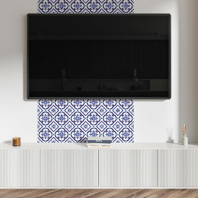 Wandbekleding vinyl Decoratief tegelpatroon met ornamenten