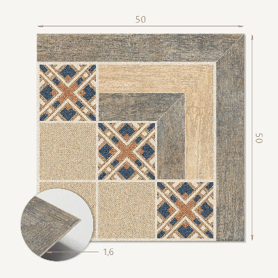 Pvc wandpaneel Abstracte vormen op tegels