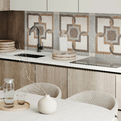 Wandbekleding vinyl Tegelpatroon in een modern geometrisch ontwerp