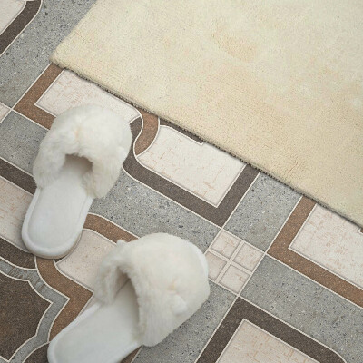 Wandbekleding vinyl Tegelpatroon in een modern geometrisch ontwerp