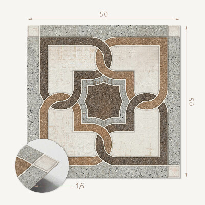 Wandbekleding vinyl Tegelpatroon in een modern geometrisch ontwerp