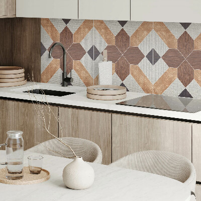 Pvc wandpaneel Stijlvolle vormen in een geometrisch patroon