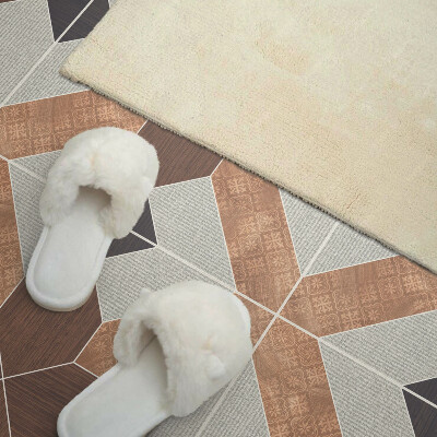 Pvc wandpaneel Stijlvolle vormen in een geometrisch patroon