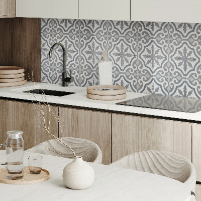 Vinyl wandbekleding Patroon van ornamenten in een mozaïekcompositie