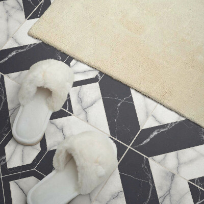 Wandbekleding vinyl Geometrische motieven geïnspireerd door marmer