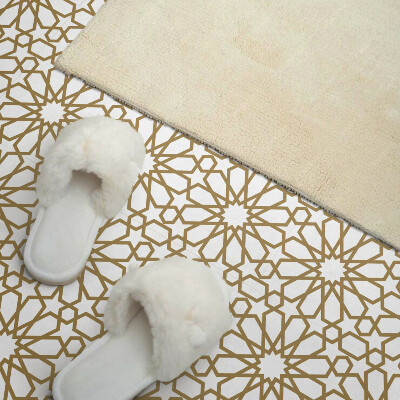 Wandbekleding vinyl Geometrie met een stermotief