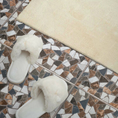 Pvc wandpaneel Verschillende vormen in een mozaïekpatroon