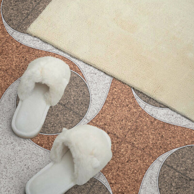 Vinyl wandbekleding Ronde golven in harmonie