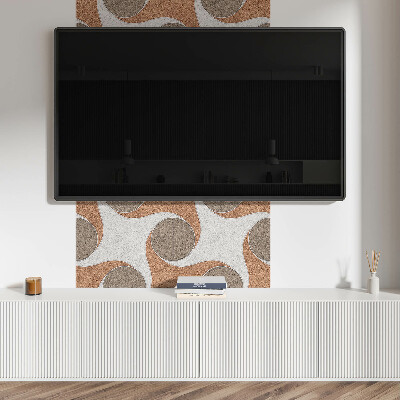 Vinyl wandbekleding Ronde golven in harmonie