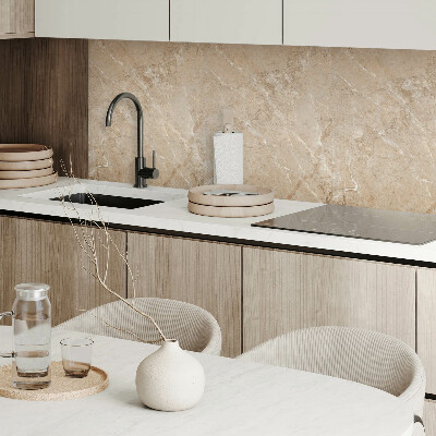 Vinyl wandbekleding Natuurlijk marmer in een elegante uitvoering