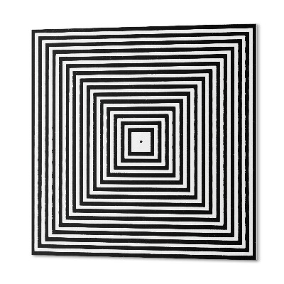 Pvc wandpaneel Stijlvolle concentrische lijnen in vierkanten