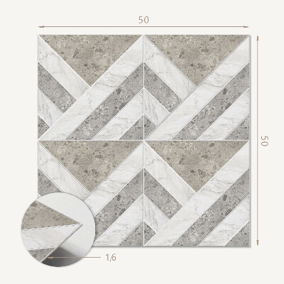 Wandbekleding vinyl Tegels in geometrische stijl