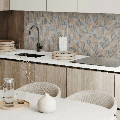 Vinyl wandbekleding Geometrische driehoeken in stijl