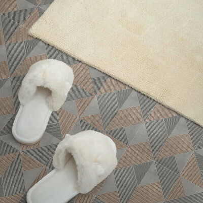 Vinyl wandbekleding Geometrische driehoeken in stijl