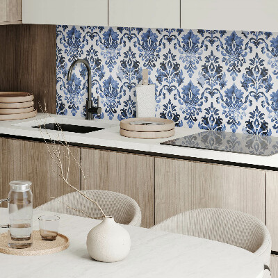 Wandbekleding vinyl Bloemenpatroon in barokstijl