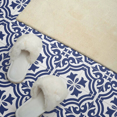 Vinyl wandbekleding Plantenpatronen in de vorm van tegels