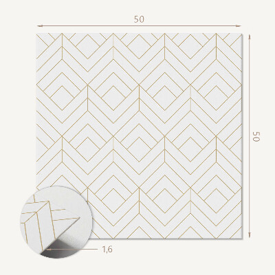 Wandbekleding vinyl Stijlvol geometrisch patroon met ruiten