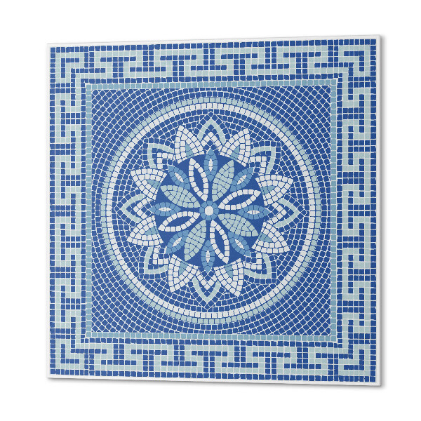 Wandbekleding vinyl Mozaïek met een bloemenaccent